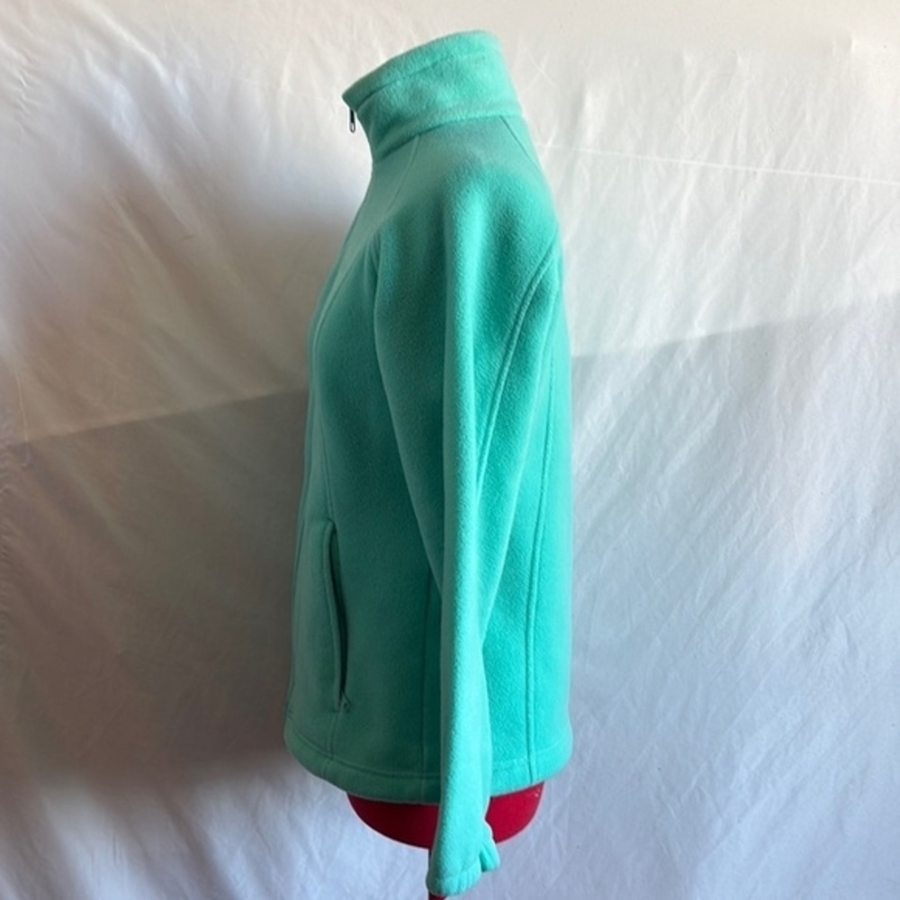Columbia Mint Green Full-Zip Fleece Jacket